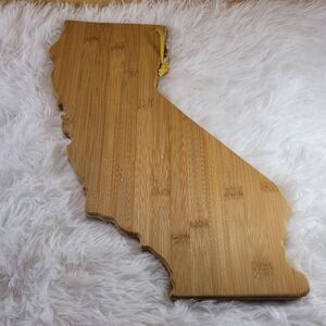 Totally Bamboo California State Shaped Bamboo Serving & Cutting Board